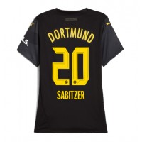 Borussia Dortmund Marcel Sabitzer #20 Bortatröja Kvinnor 2024-25 Korta ärmar